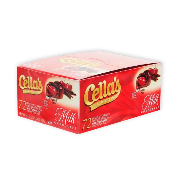 Cella's Cella's Milk Chocolate Covered Cherries, 72-Count Box