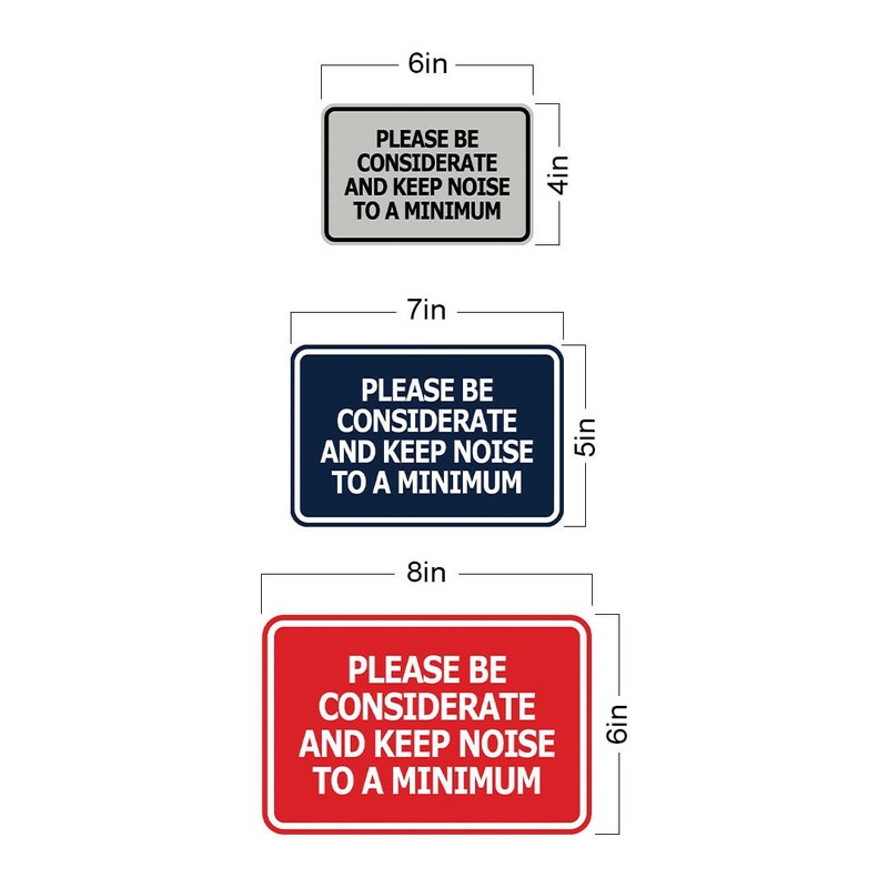 Signs ByLITA Classic Framed, Please Be Considerate and Keep Noise