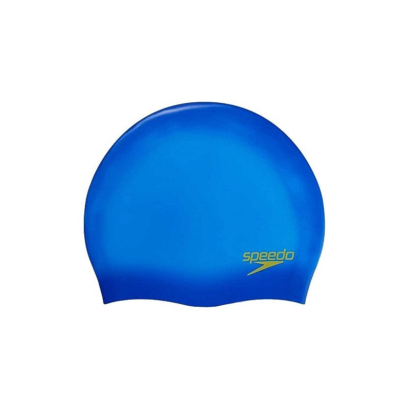 Speedo Kid's Plain Moulded Swim Cap, Artic/Green, One Size