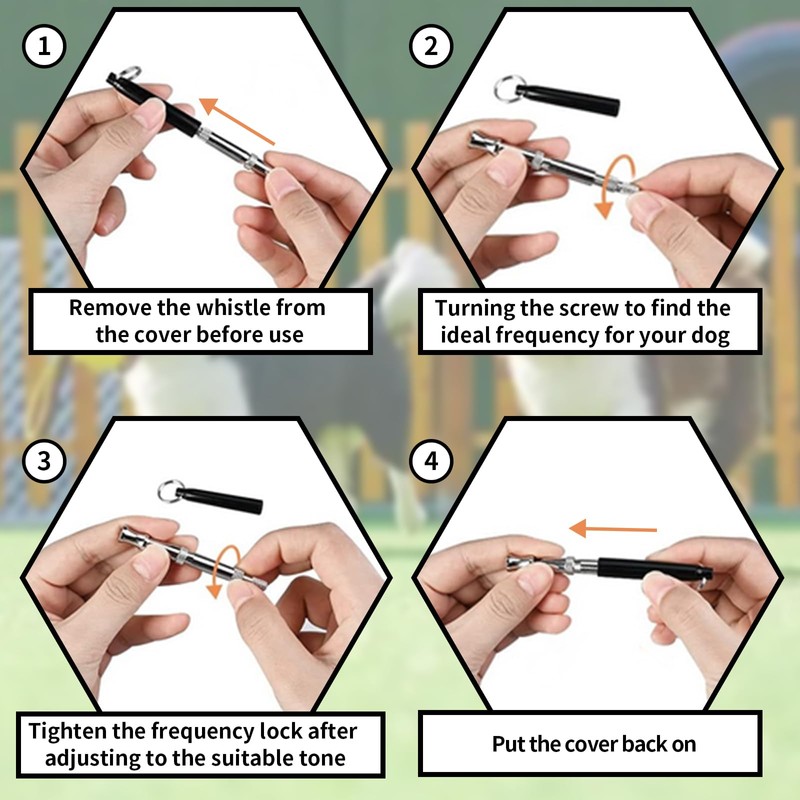 Bailinks Professional Ultrasonic Dog Whistle Set–Adjustable Frequency for Effective Training