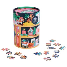 Ridley's Games: Festive Curiosities 200-Piece Christmas Puzzle|Holiday Puzzle with Gingerbread Houses, Snowmen, Christmas Trees, Nut Crackers|Makes Great Holiday Décor|Perfect Stocking Stuffer