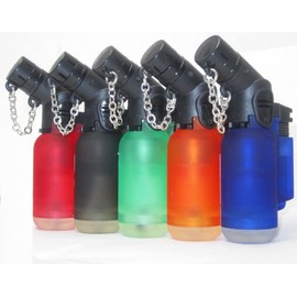 10 Pack 45 Degree Angle Jet Flame Butane Torch Lighter Refillable Windproof