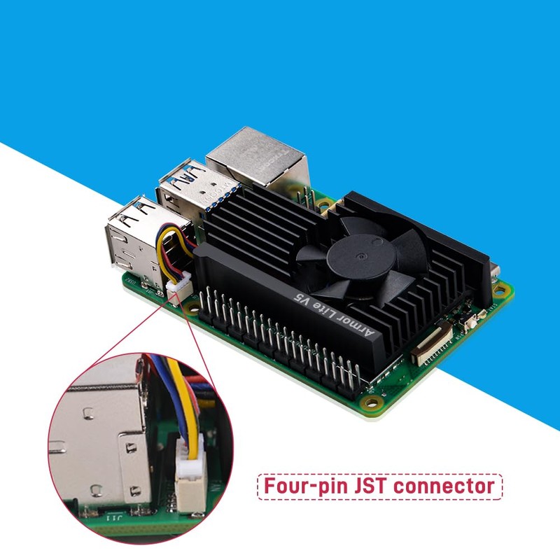 GeeekPi Active Cooler for Raspberry Pi 5, Armor Lite V5