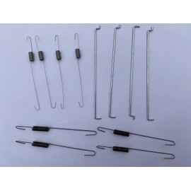 12pcs Governor Speed Control Spring Governor Rod Spring Fuel Throttle Return Spring for Honda Gx140 Gx160 Gx200 5.5/6.5hp Engine Chinese Generator 168f Gasoline Engine