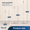 Yocada Rubber Floor Squeegee Broom TPR Blade Adjustable Scrubber Squeegee