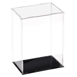 sourcing map Acrylic Clear Display Case Box Dustproof Protection Showcase Cube Collectibles Show Box 15x10x25cm