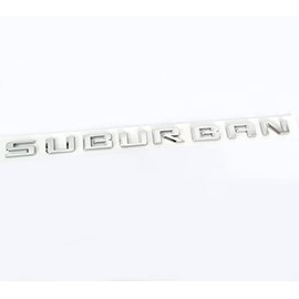 OEM 2021 Suburban Emblem 3D Letters Badge Compatible with 2019-2025 Suburban 84910061 Chrome