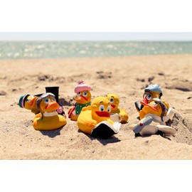 Pilot Rubber Duck Bath Toy | All Natural, Organic, Eco Friendly, Squeaker | Imported from Barcelona, Spain