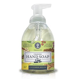 Nature's Oil Foaming Hand Soap, Cucumber Melon, 10 Fluid Ounces (Single Unit)