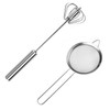 1 x semi-automatic whisk, 1 x twill flour sieve, manual