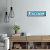 Ice Cream Embossed Metal Sign - Vintage Diner Ice Cream