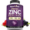 Nutrivein Premium Zinc Picolinate 100mg - 120 Capsules: High-Absorption Zinc
