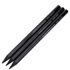 Professional Woodless Charcoal Pencil Set, 3pcs Pure Carbon Sketch Pencil with Soft, Medium, and Hard Grades, Great Gifts for Artists, Students, Teens, Kids, and Beginners