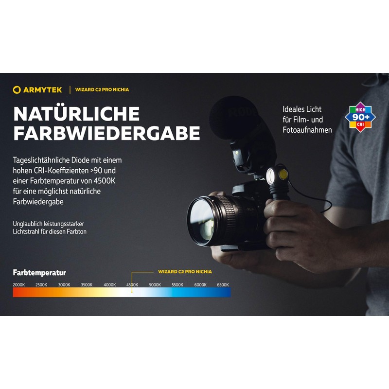 Armytek Wizard C2 Pro Nichia LED Warm White Headlamp Magnetic