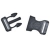 Paracord Planet Locking Black Contoured Curved Side Release Buckle with