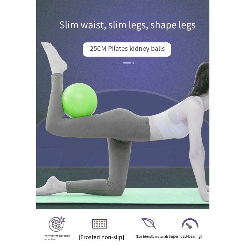 LORJE Small Exercise Ball, Yoga Ball，Mini Pilates Ball, 9 Inch