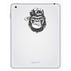 2 x 10cm Grumpy Gorilla Vinyl Stickers - Monkey Sticker