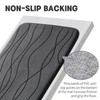 YIHOUSE Memory Foam Grey Bathroom Rug Sets 5 Piece, Ultra