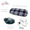 CHARMANT MT565 Glasses Case, Checkered Pattern, Hard Case, Slim, Compact,