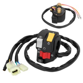 M MATI Handlebar & Starter Relay Switch for Honda TRX250EX 250EX Sportrax 250 2006-2007 35200-HN6-A31 35850-HM8-A41