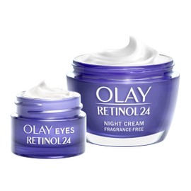 Olay Retinol 24 Skin Care Sets & Kits: Night Cream, 50 ml + Eye Cream, 15 ml With Retinol Complex and Vitamin B3, Firming Anti-Ageing Cream & Serum, Visibly Reduces Wrinkles And Lines, Fragrance Free
