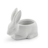 Napco 22138 Rabbit Shaped Ceramic Planter/Cache Pot, White