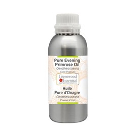 Greenwood Essential Pure Evening Primel Oil (Oenothera Biennis) Natural Therapeutic Quality Cold Pressed 630 ml (21.3 oz)