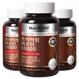 NutriCore Nutri D-Day Premium Biotin 10000 Vitamin 45g 90 tablets 3EA