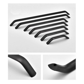 BOZONLI 2 Pcs Black Kitchen Cupboard Handles Cabinet Handles Drawer Handles Black Bathroom Handles (Hole Spacing 96mm)