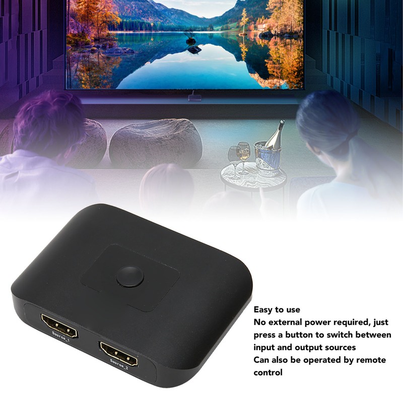 HD Multimedia Interface 2.1 Switch Splitter 2 in 1 Out