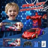 Spider Transform RC Cars Toys with Eye & Underbody Lights,