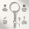 30 Sets Keychain Rings and Keyring Chains Set