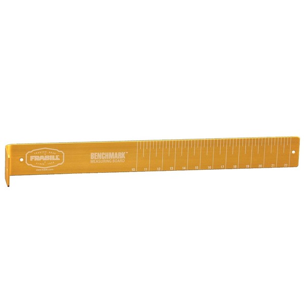Frabill 1551 Benchmark Measuring Board, 2.5-Inches Wide by 22-Inches Long, Gold-Anodized Aluminum Finish