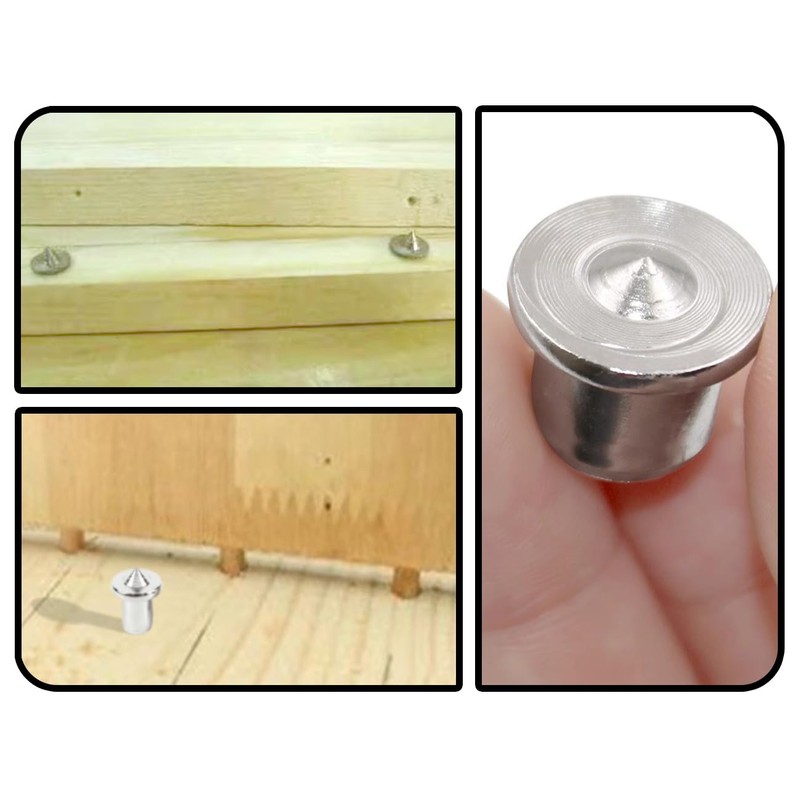 KAPSING Pack of 16 Dowel Centring Point, Wooden Dowel Set,