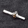 Asienice Funny Tie Pin Bee Slim Tie Clip Silver Stainless