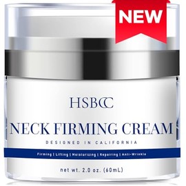HSBCC Crema reafirmante para el cuello con pptidos, Crema para el cuello, Crema hidratante para el cuello 2 fl oz.                                    