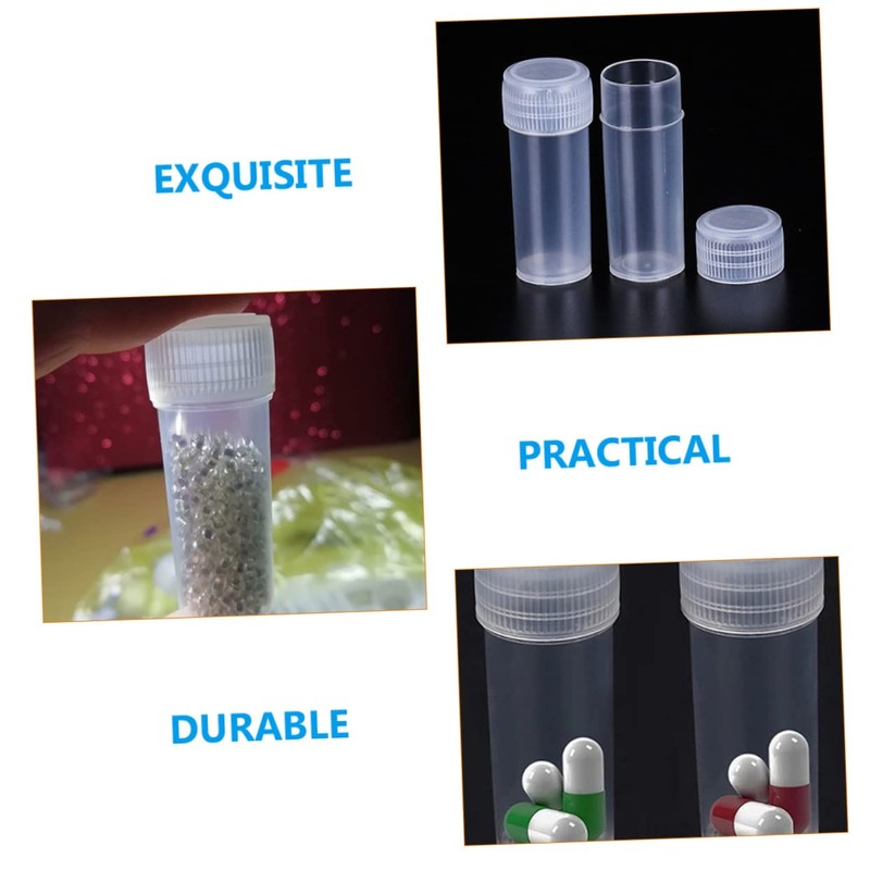 Baluue Travel-Friendly 150pcs Mini Bottles Pp Material Dispensing Bottles Lids