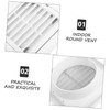 Operitacx Louvered Vent Cover with Grille Screen Outdoor Exhaust Cap