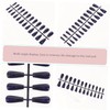WOONEKY Fake Nails 3 Sets of 24pcs Artificial Fingernails for