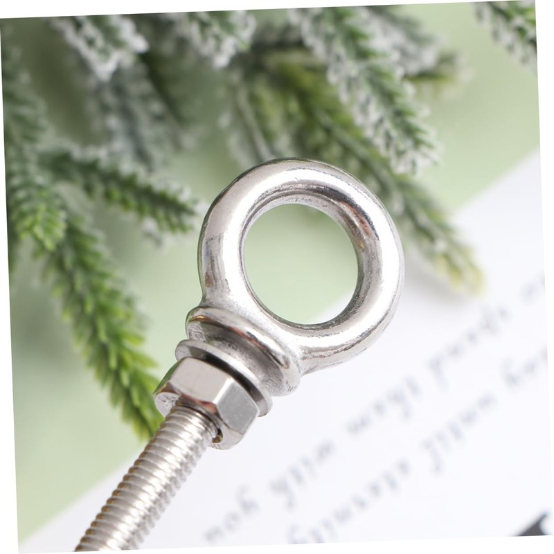 Hohopeti 2pcs Stainless Steel Eye Bolts with Nuts x 60
