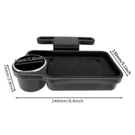 XUKEY Folding Organizer Car Storage Seat Back Cup Holder Tray Food Table Mount Travel