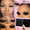 Fluffy Lash Clusters 100D+200D Mega Thick Lashes Clusters 12-22mm Wispy