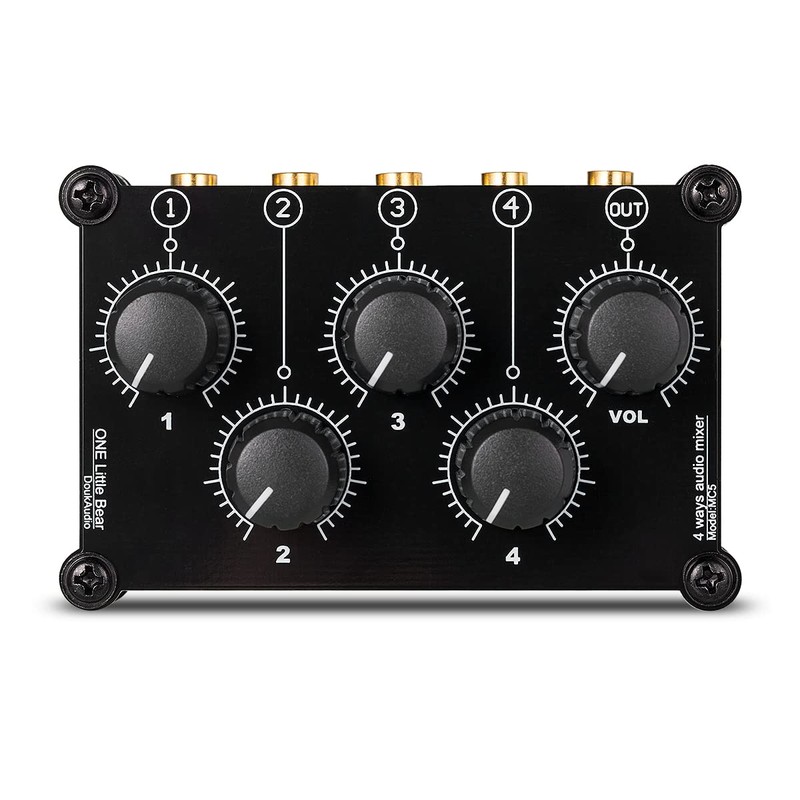 Little Bear MC5 Mini Portable Stereo 4 Channel Audio Mixer
