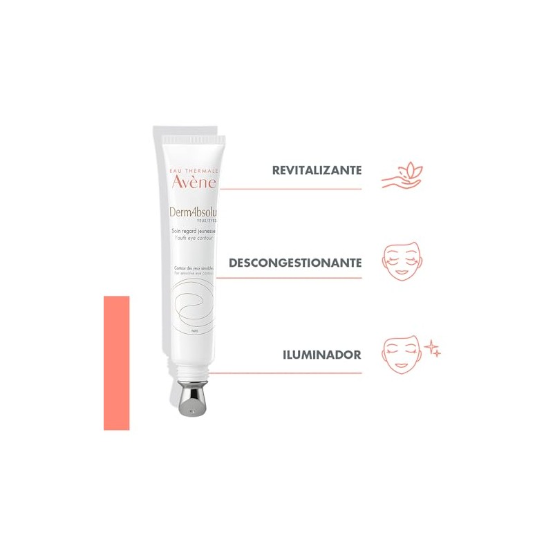 AVENE DermAbsolu Contorno de Ojos con Glicoleol y Bakuchiol, Ilumina,