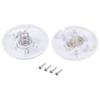 uxcell Inline Foot Pedal Push Button Switch, Round Lamp Light