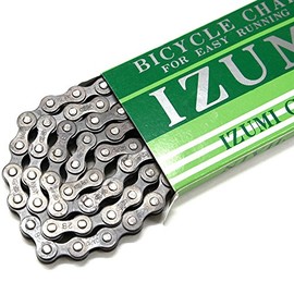 IZUMI Y9SC4410STX Chain, 1/2 x 1/8 (410), Number of Links: 110, Color: Black