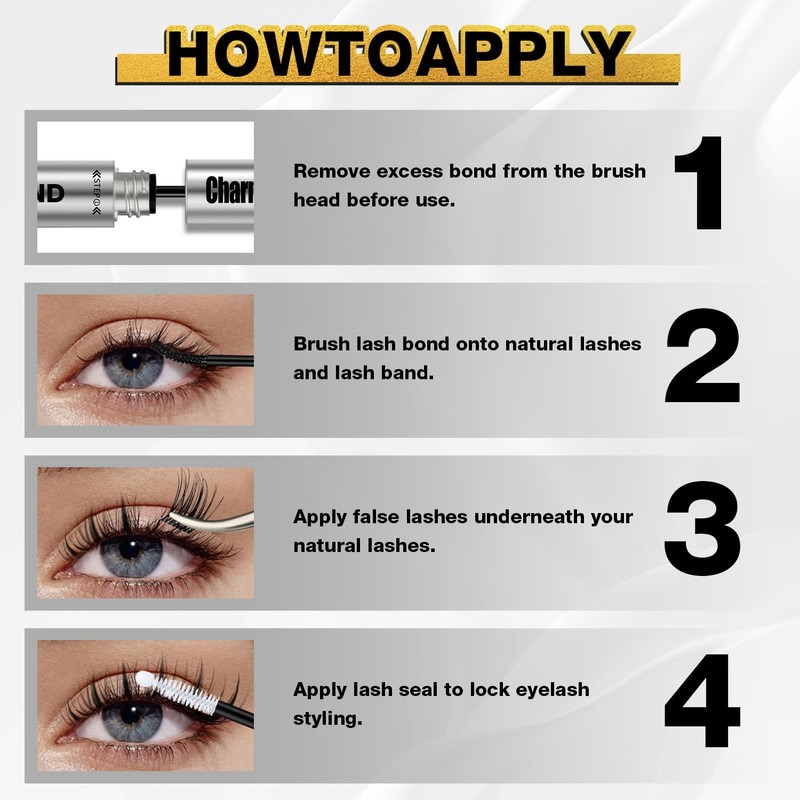 Lash Glue, Eyelash Bond and Seal Kit - Long-Lasting 72H