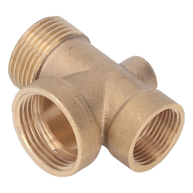 4 Ways Water Hose Splitter Brass G1in Pipe Adapter Connector