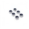 20Pcs M10 x 1mm Nylon Insert Hex Lock Nuts, 304