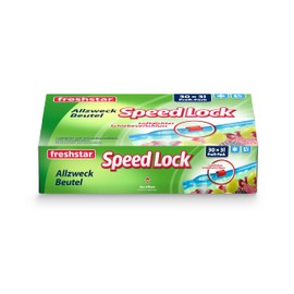 Freshstar Speed-Lock Freezer Bags 3.0 L Professional Pack of 30 27 x 25 cm